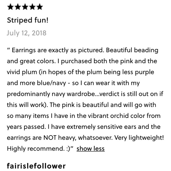 NWT Alison Lou x J.Crew • Beaded Hoop Earrings - Picture 3 of 3